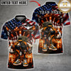 Maxcorners Bowling Veteran American Flag Funny Bowling Ball Character Multicolor Customized Name, Team Name 3D Shirts