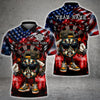 Maxcorners Darts American Flag Funny Dartboard Character Multicolor Customized Name, Team Name 3D Shirts