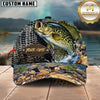 Maxcorners Fishing Snake Skin Stitched River Bed Rocks Water Splash Graphic Customized Name 3D Cap