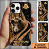 Maxcorners  Hunting Woodland Camo Personalized Name 3D Phone Case