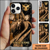 Maxcorners  Hunting Woodland Camo Personalized Name 3D Phone Case
