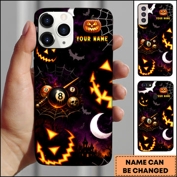 Maxcorners Golf Halloween Pumpkin Golf Ball Personalized Name 3D Phone Case