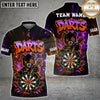 Maxcorners Darts Graffiti Teddy Bear Dartboard Multicolor Customized Name, Team Name 3D Shirts