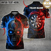 Maxcorners Darts Split Element Skull Multicolor Customized Name, Team Name 3D Shirts