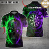 Maxcorners Darts Split Element Skull Multicolor Customized Name, Team Name 3D Shirts