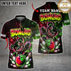 Maxcorners Bowling Graffiti Teddy Bear Bowling Ball and Pins Multicolor Customized Name, Team Name 3D Shirts