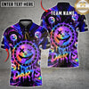Maxcorners Darts Neon Smiley Dartboard Multicolor Customized Name, Team Name 3D Shirts