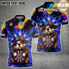 Maxcorners Darts Hip Hop Bulldog Multicolor Customized Name, Team Name 3D Shirts
