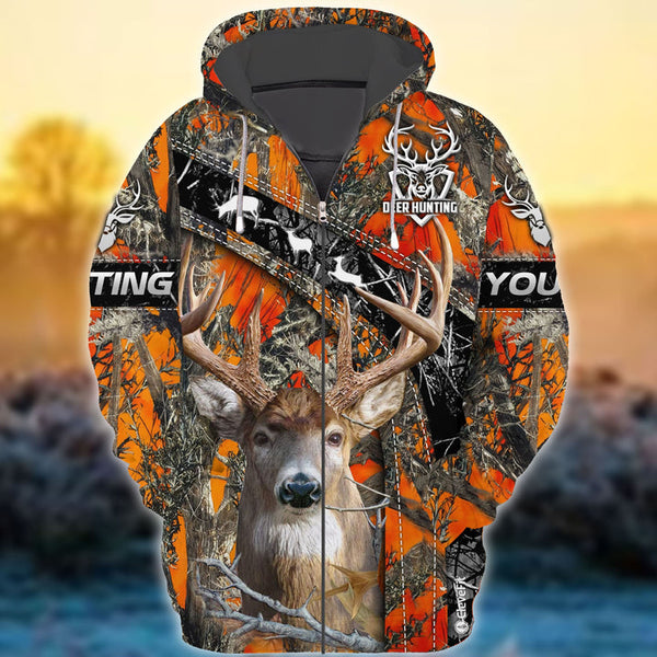 Maxcorners The Best Seller Deer Hunting Camo Personalized Name 3D Shirt