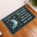 Maxcorners Hunting Rubber Doormat, Welcome my hunting home this door is locked for your protection Welcome Doormat, Indoor Outdoor Door Mat, Home Decor