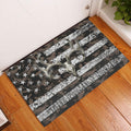 Maxcorners Personalized Hunting Rubber Doormat, Deer Hunting Brown Camo Camouflage Welcome Doormat, Custom Name Indoor Outdoor Door Mat, Home Decor