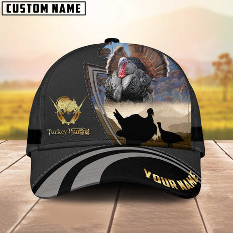 Maxcorners Majestic Turkey Hunting Multicolor Personalized Name 3D Cap