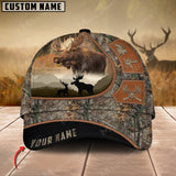 Maxcorners Moose Leather Pattern Art Hunting Personalized Cap 3D Multicolored
