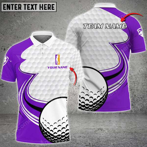 Max Corner Customized Name Drift Line Golf Ball Skin Multicolor Sport Jersey Pattern Custom 3D Polo Shirt