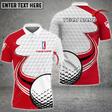 Max Corner Customized Name Drift Line Golf Ball Skin Multicolor Sport Jersey Pattern Custom 3D Polo Shirt