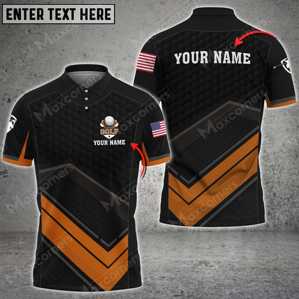 MaxCorners Customized Name Golf Multicolor SWAT Nation Pro Jersey Custom 3D Polo Shirt