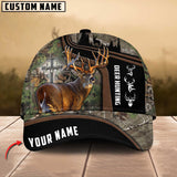 Maxcorners Deer Hunting Cross Art Leather Pattern Art Hunting Personalized Cap 3D Multicolored