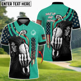 Maxcorners Shut up And Swing Reaper Golf Lover Multicolor Option Customized Name 3D Shirt