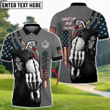 Maxcorners Shut up And Swing Reaper Golf Lover Multicolor Option Customized Name 3D Shirt