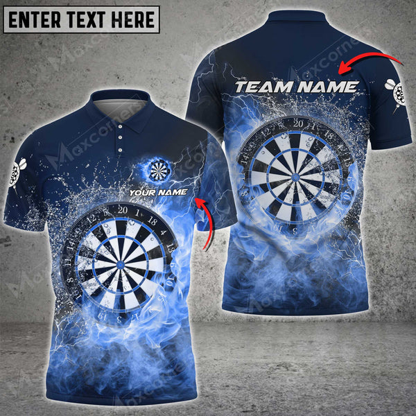 Maxcorners Darts Water Pattern Color Options Personalized Name, Team Name Unisex 3D Shirt