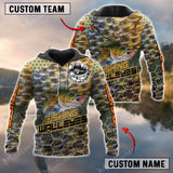 Max Corners Walleyes Fishing Sport Jersey Green Personalized Name and Team Name Combo Hoodie & Sweatpant