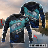 Max Corners Chincook Fishing Sport Jersey Navy Personalized Name Combo Hoodie & Sweatpant