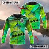 Max Corners Mahi-mahi Fishing Sport Jersey Green Personalized Name and Team Name Combo Hoodie & Sweatpant