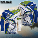 Maxcorners Tuna Green Line Sport Jersey Personalized Name And Team Name Long Sweat Shirt