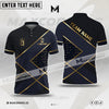 MaxCorners Customized Name Golf Multicolor Option Custom 3D Polo Shirt