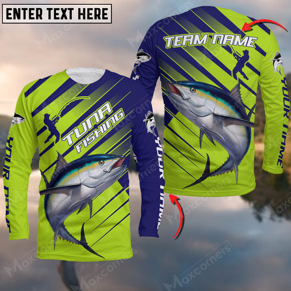 Maxcorners Tuna Fishing Tournament, Tuna Fishing Jerseys Personalized Name And Team Name Long Sweat Shirt