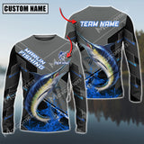 Maxcorners Marlin Fishing Blue Water Pro Sport Jersey Sun Protection Personalized Name And Team Name Long Sleeve Shirt