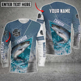 Maxcorners Chinook Fishing Salt Water Skin Fishing Pattern Sport Jersey Personalized Name And Team Name Long Sweat Shirt