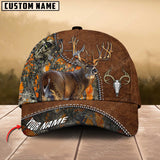 Maxcorners Bow Hunter Skull Epic Deer Hunting Art Leather Pattern Personalized Cap 3D Multicolored