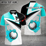 Max Corner Customized Name Fire Golf Ball Line Pattern Multicolor Sport Jersey Pattern Custom 3D Polo Shirt
