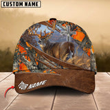 Maxcorners Epic Cross Deer Hunting Art Leather Pattern Personalized Cap 3D Multicolored