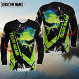 Maxcorners Mahi-Mahi Fishing Declare War Premium Sport Jersey Personalized Name And Team Name Long Sweat Shirt