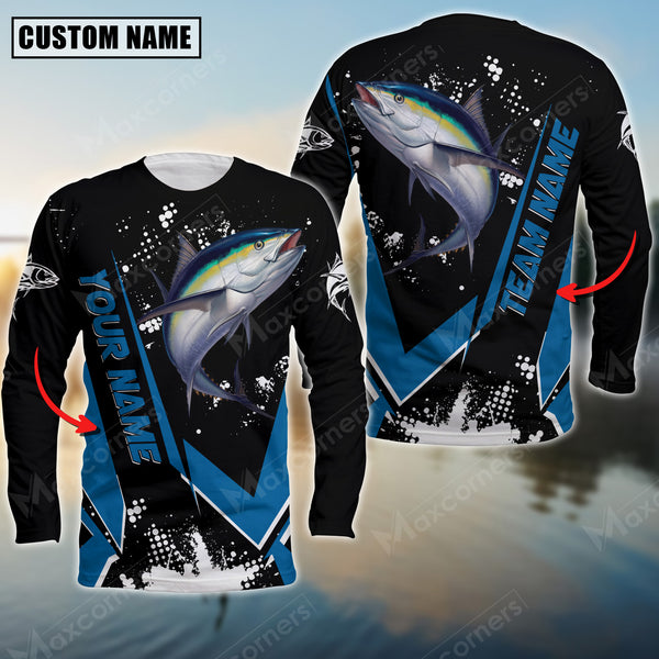 Maxcorners Tuna Fishing Declare War Premium Sport Jersey Personalized Name And Team Name Long Sweat Shirt