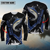 Maxcorners Marlin Fishing Declare War Premium Sport Jersey Personalized Name And Team Name Long Sweat Shirt