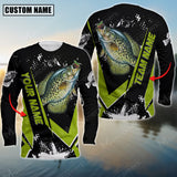 Maxcorners Crappie Fishing Declare War Premium Sport Jersey Personalized Name And Team Name Long Sweat Shirt