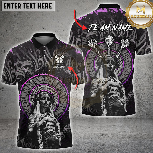 Maxcorners Dartboard The Calligraffiti Of Dark Girl 3 Multioptions Customized Name, Team Name 3D Shirt (5 Colors)