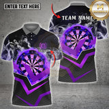 Maxcorners Dartboard Golden Flame Jersey Vector Multioptions Customized Name, Team Name 3D Shirt (4 Colors)