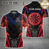 Maxcorners Dartboard Golden Jersey Vector Multioptions Customized Name, Team Name 3D Shirt (5 Colors)