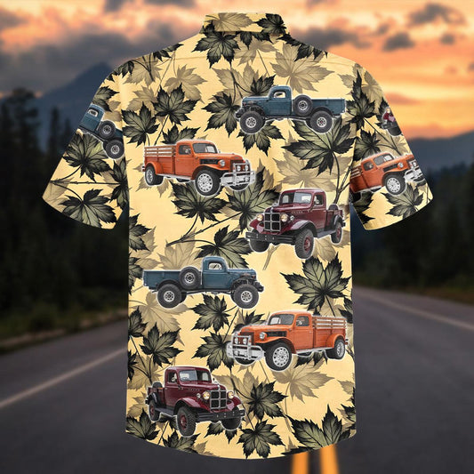 Maxcorners Personalized Vintage Dodge Power Wagon Power Truck Hawaiian Shirt