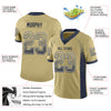 Maxcorners Custom Vegas Gold Navy-White Drift Fashion Football Jersey LM2605