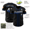Maxcorners Custom Black White-Royal Authentic Fade Fashion Baseball Jersey LM2605