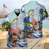 Maxcorners Fishing Is My Life Big Waves Hawaiian Shirt