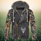 Maxcorners Hunting Just A Tip Black Leather Pattern Shirt 3D All Over Printed Clothes