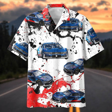 Maxcorners Personalized Ford Mustang Racing Splash Hawaiian Shirt