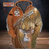 Maxcorners Custom Name Hunting Deer Shirt 3D All Over Printed Clothes