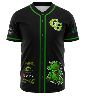Maxcorners DOUBLE G GATOR VOODOO DOLL -GARRETT GURTHIE BASEBALL BLACK JERSEY LM1009